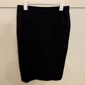 J. Crew No. 3 Pencil Skirt Black Midi Classic Work Office Career Skirt Size 8